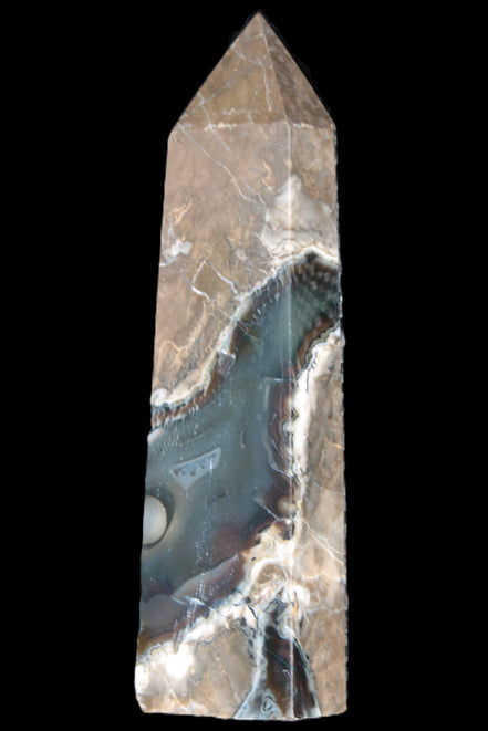 Volcano Agate obelisk 143mm 328g