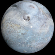 Ocean Moss Agate sphere 126mm 2783g - Rocks and Things Store