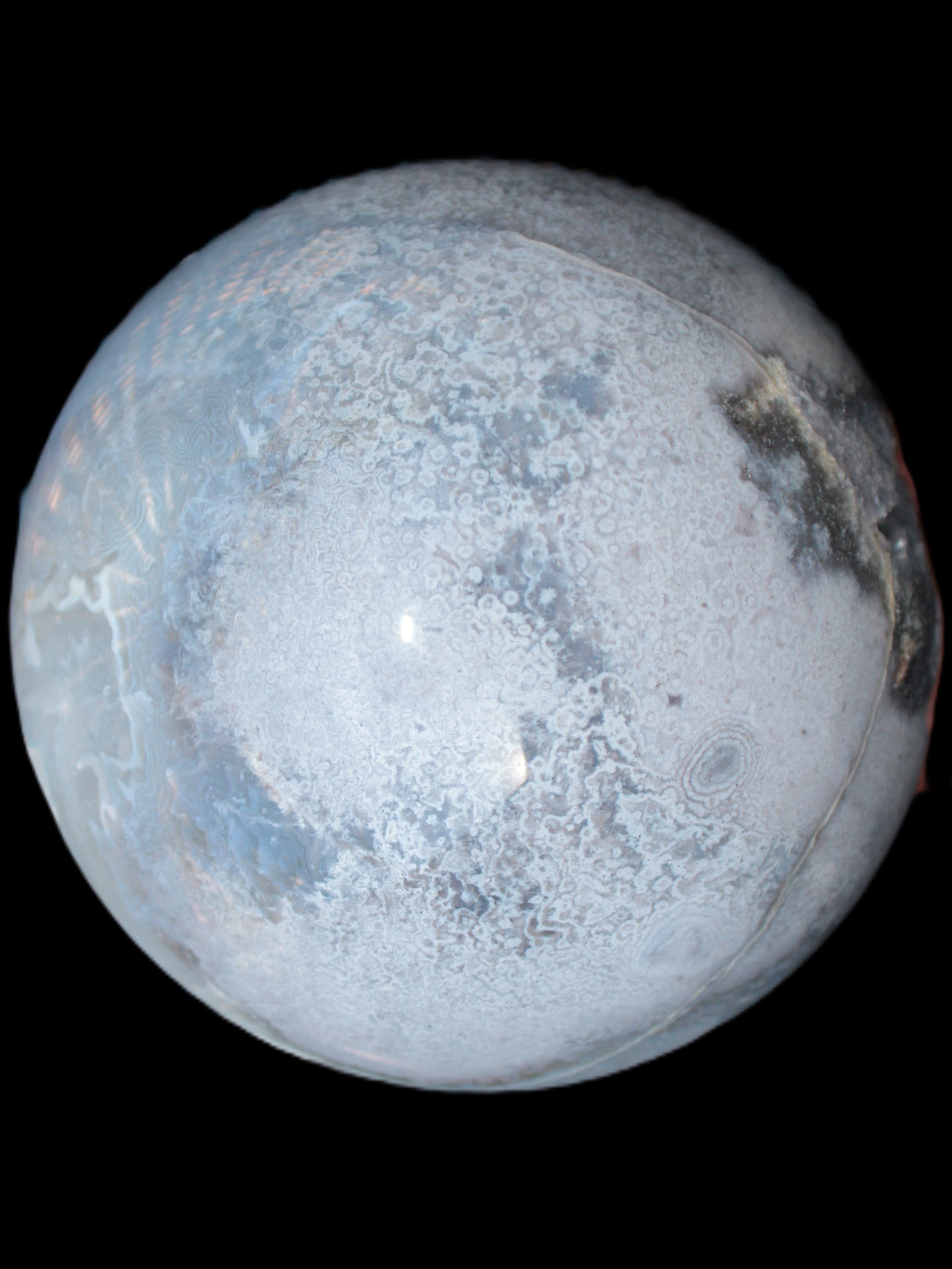 Ocean Moss Agate sphere 126mm 2783g - Rocks and Things Store