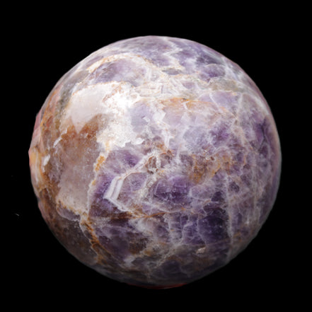 Chevron Fantasy Amethyst sphere 96mm 1424g in sunlight - Rocks and Things Store