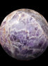 Chevron Fantasy Amethyst sphere 96mm 1424g in sunlight - Rocks and Things Store