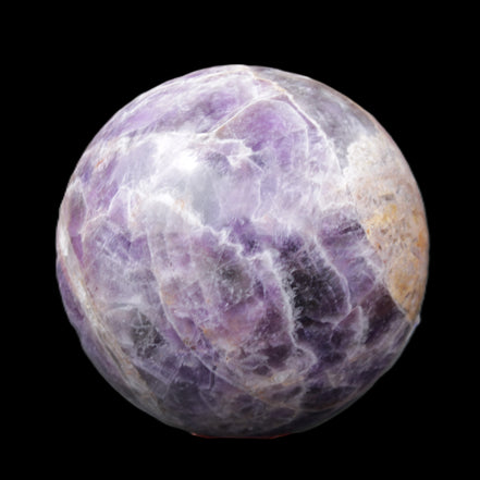 Chevron Fantasy Amethyst sphere 96mm 1424g in sunlight - Rocks and Things Store
