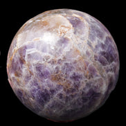 Chevron Fantasy Amethyst sphere 96mm 1424g in sunlight - Rocks and Things Store