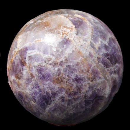 Chevron Fantasy Amethyst sphere 96mm 1424g in sunlight - Rocks and Things Store