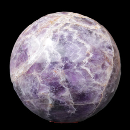 Chevron Fantasy Amethyst sphere 96mm 1424g in sunlight - Rocks and Things Store
