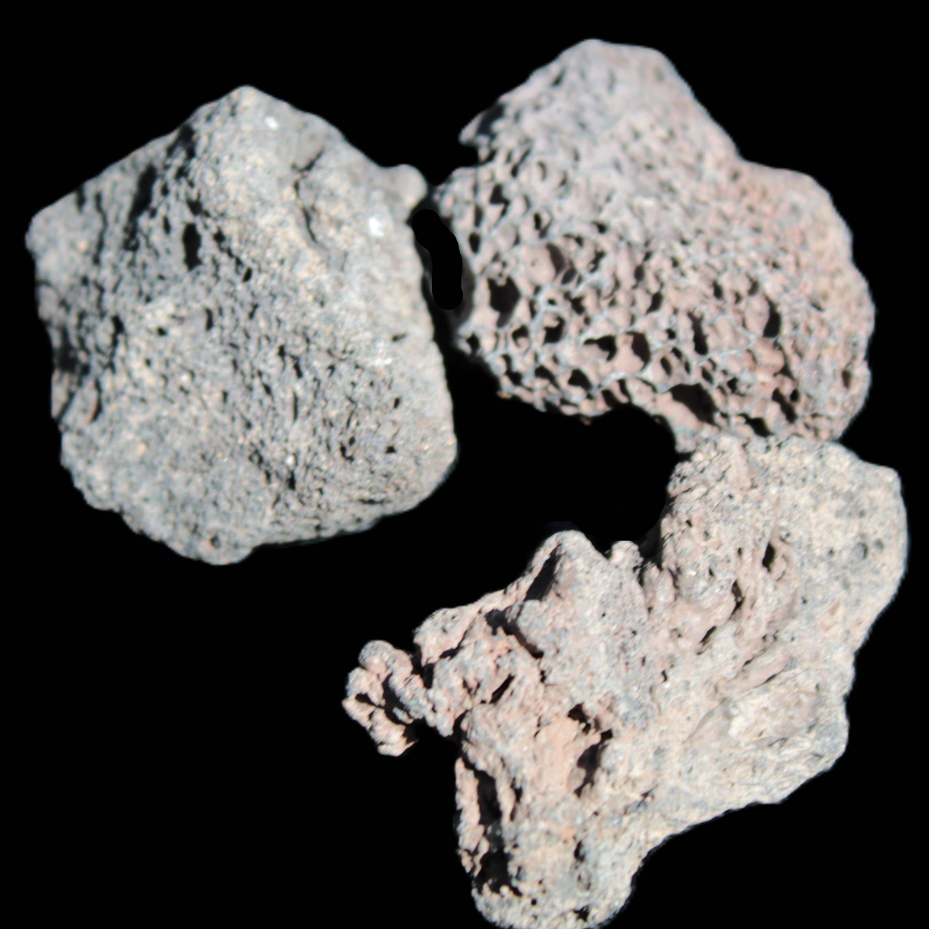 Vesicular Basalt 2/3 stones 22-41mm 18-24g Rocks and Things Store