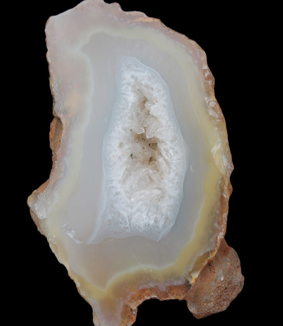 Agate geode slice 84*42*12mm  85g Rocks and Things Store