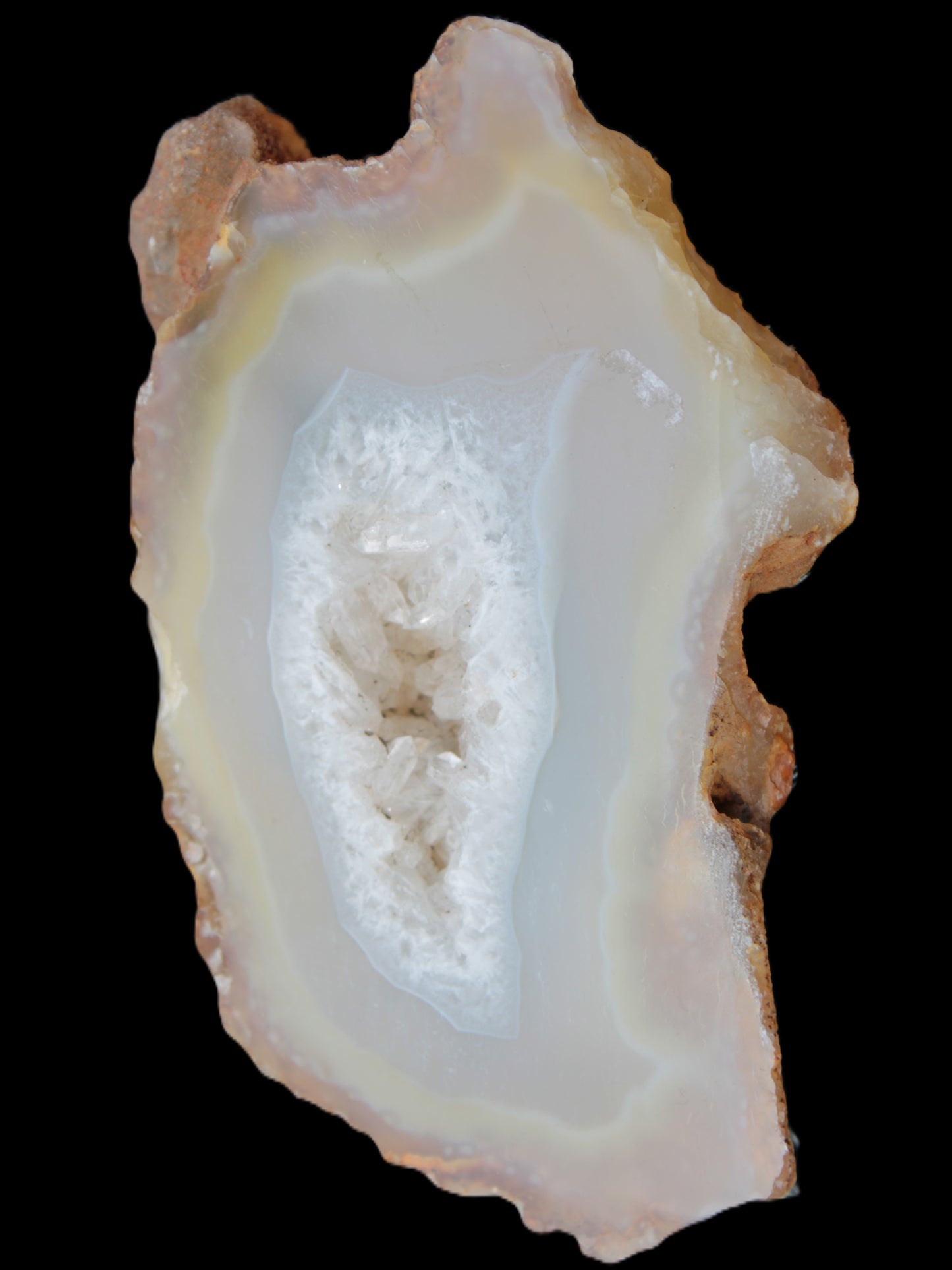 Agate geode slice 84*42*12mm  85g Rocks and Things Store