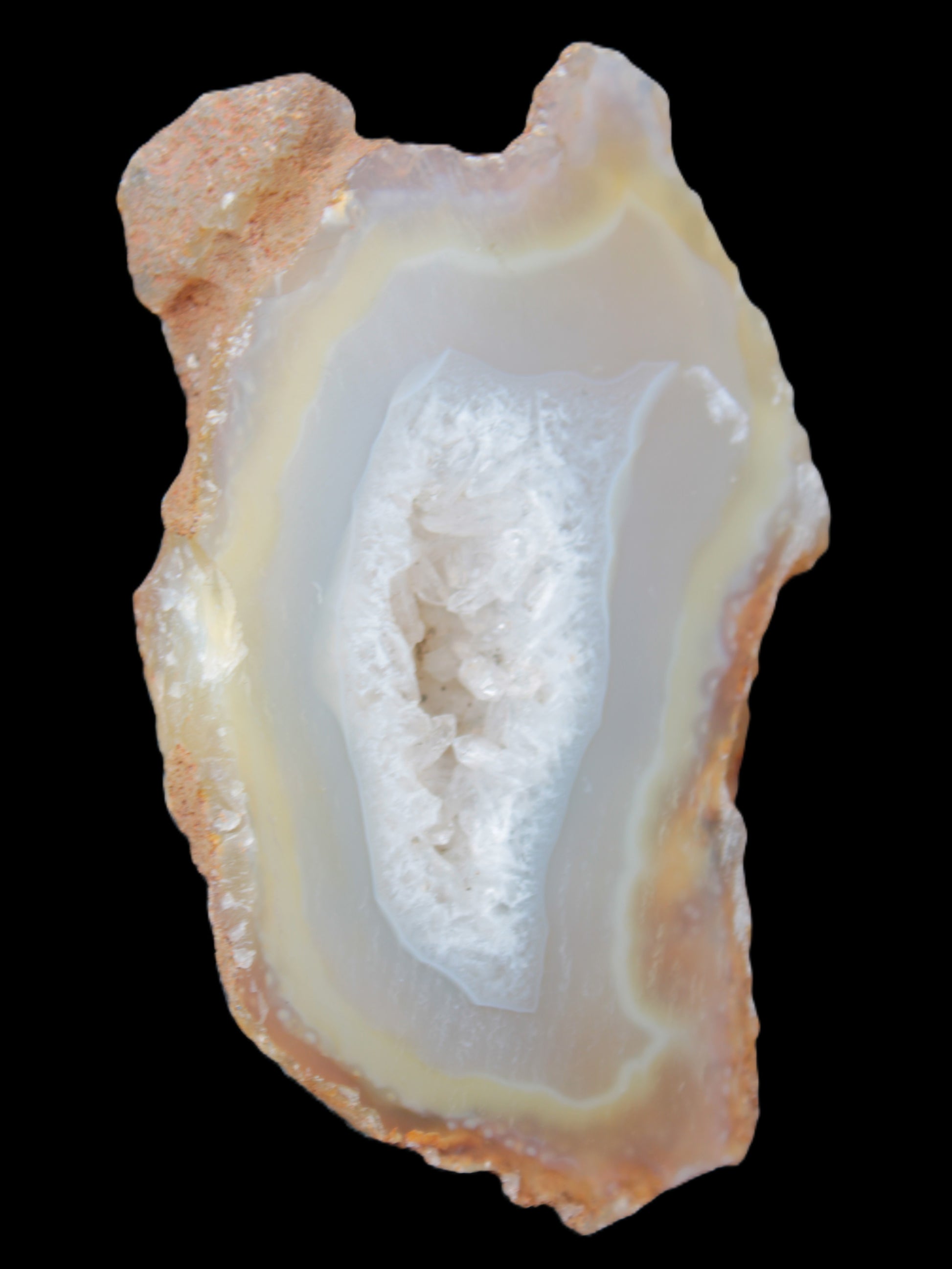 Agate geode slice 84*42*12mm  85g Rocks and Things Store