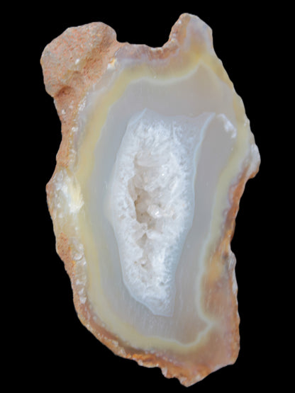 Agate geode slice 84*42*12mm  85g Rocks and Things Store