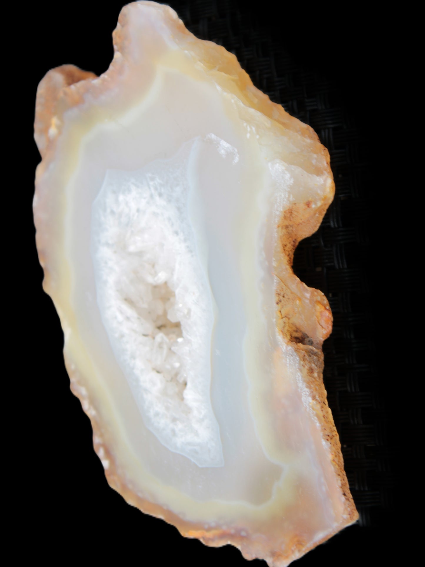 Agate geode slice 84*42*12mm  85g Rocks and Things Store