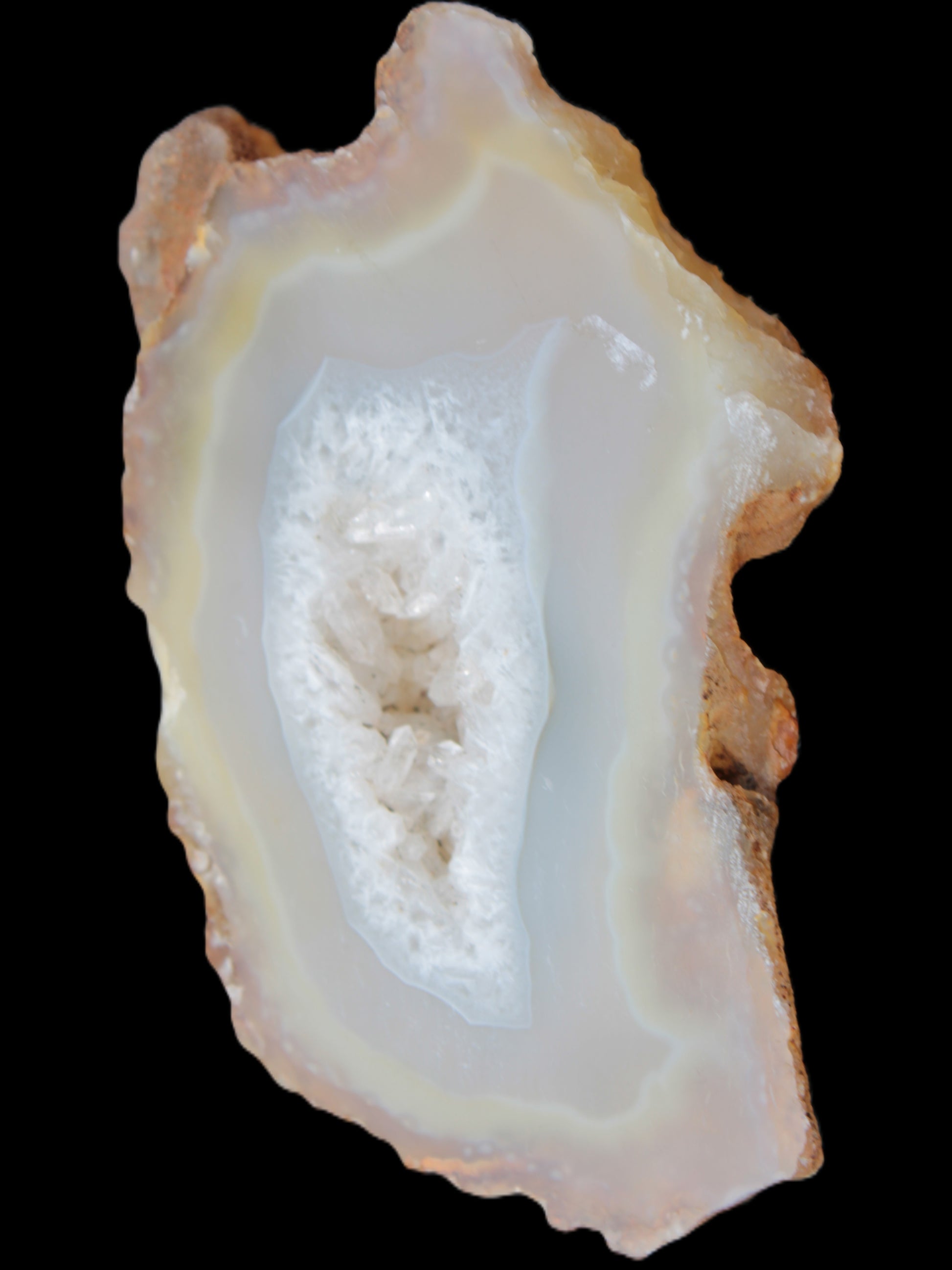 Agate geode slice 84*42*12mm  85g Rocks and Things Store