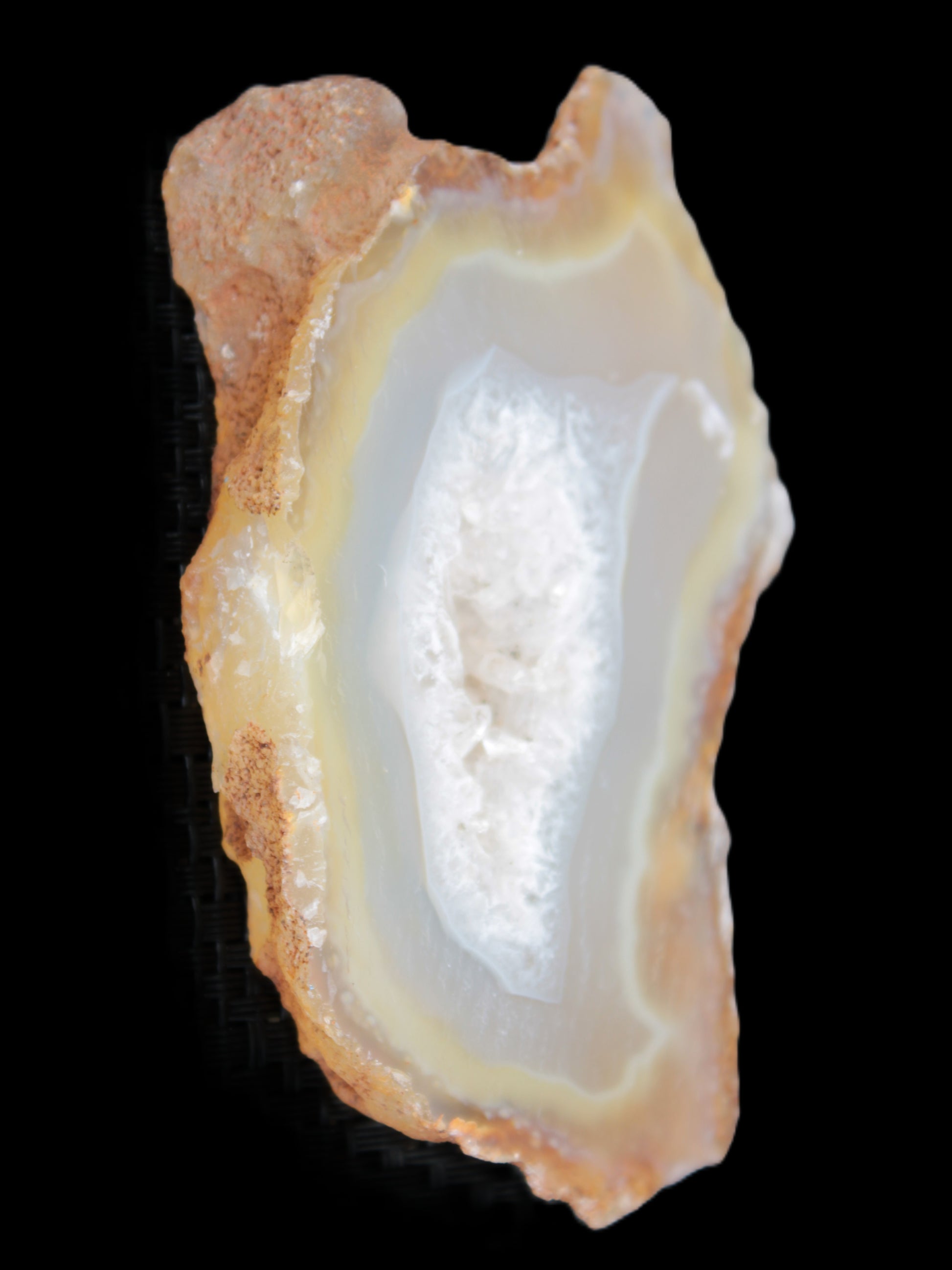 Agate geode slice 84*42*12mm  85g Rocks and Things Store