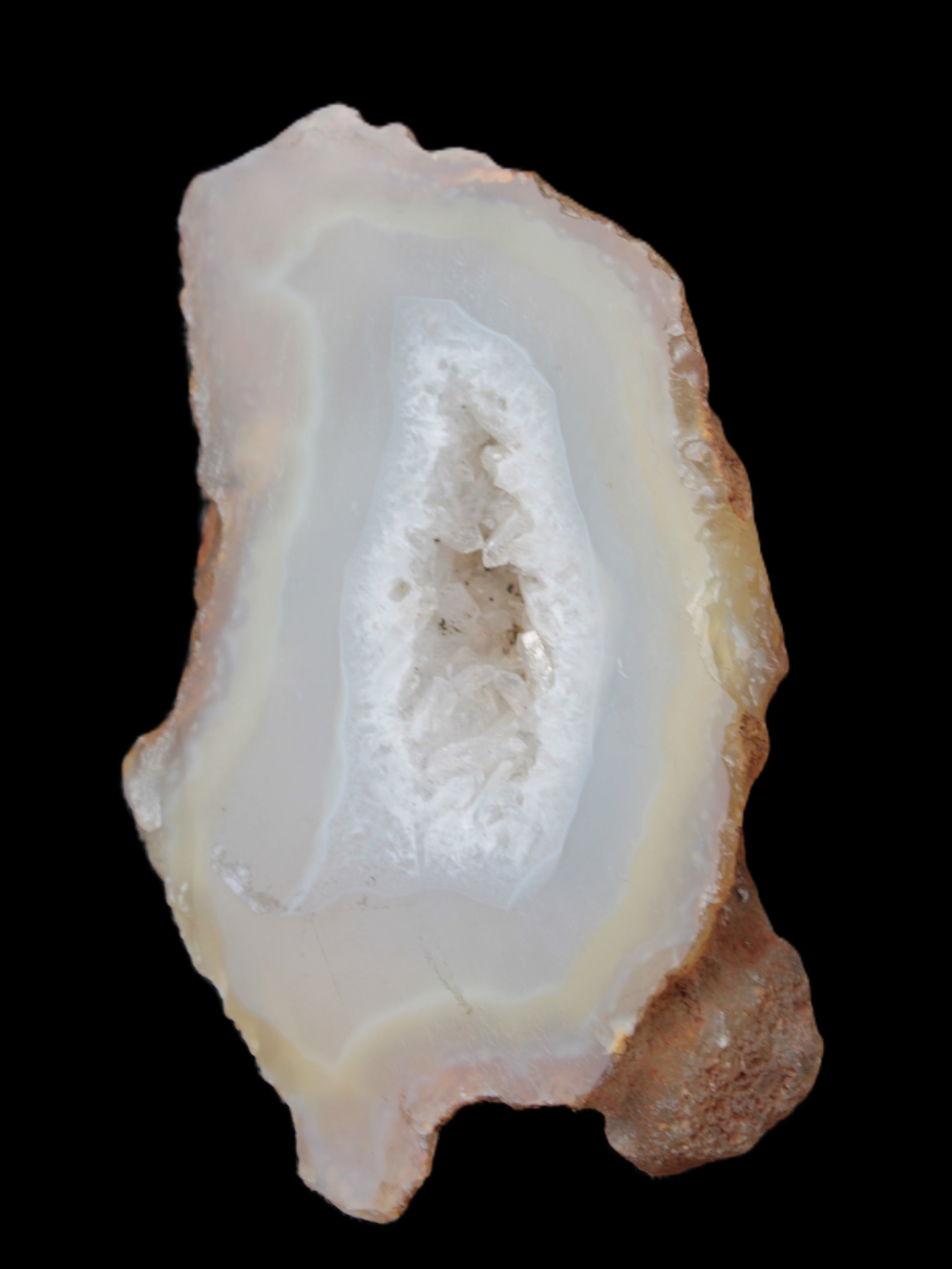 Agate geode slice 84*42*12mm  85g Rocks and Things Store