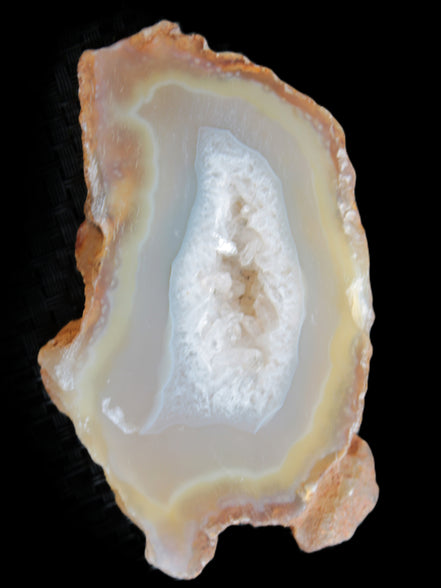 Agate geode slice 84*42*12mm  85g Rocks and Things Store