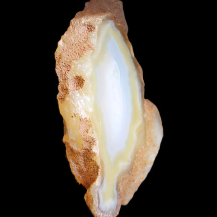 Agate geode slice 84*42*12mm  85g in sunlight - Rocks and Things Store