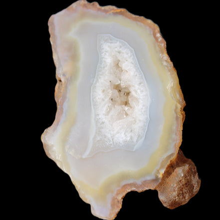 Agate geode slice 84*42*12mm  85g in sunlight - Rocks and Things Store