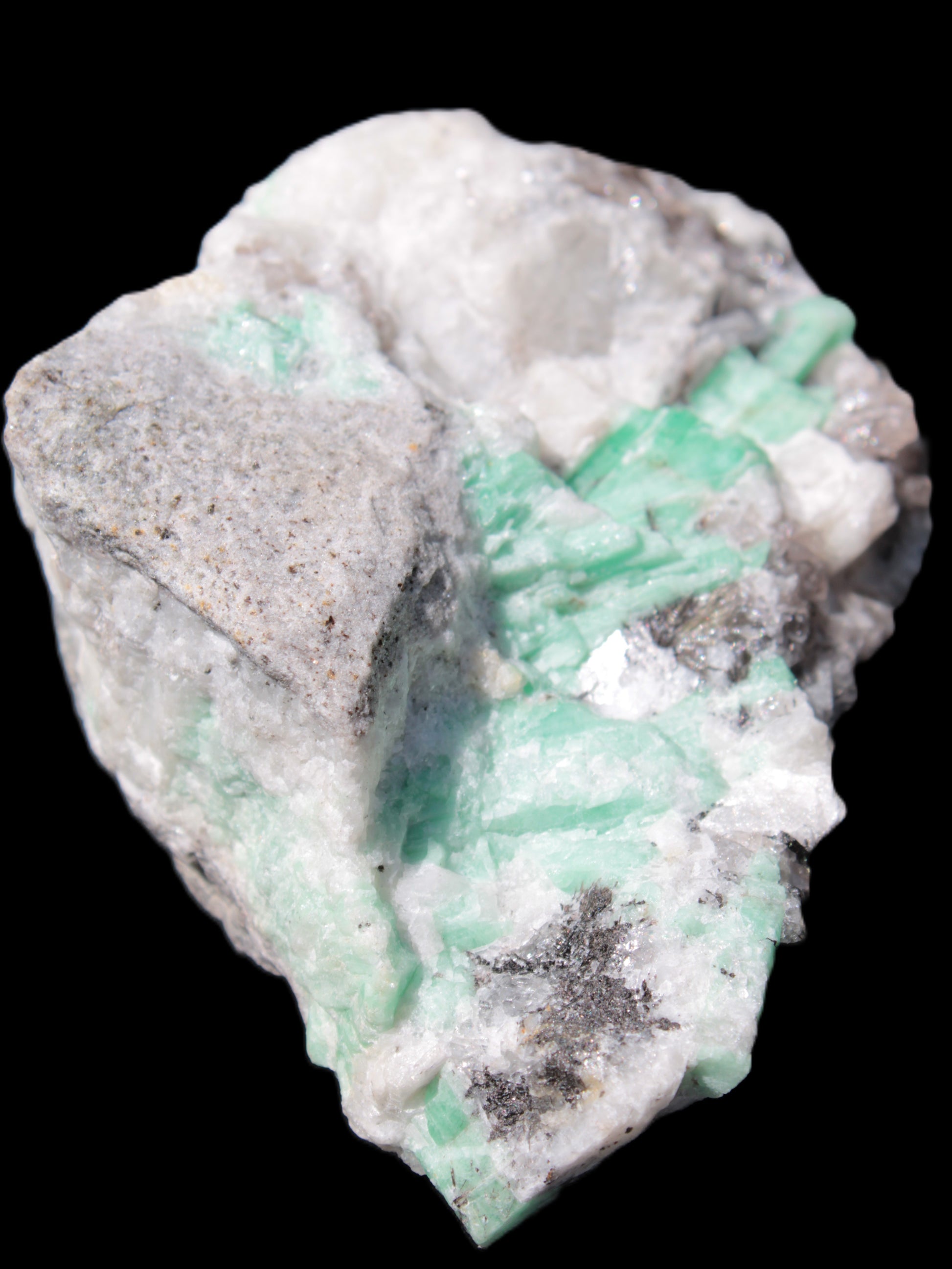 Emerald Beryl specimen from Wenshen, Yunan, China 269g Rocks and Things Store