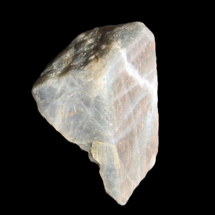 Violet flash Labradorite rough and polished 47g in sunlight - Rocks and Things Store