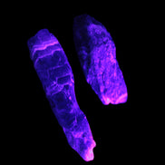 Super Seven Elestial Amethyst 1/2 crystals 12-17g in UV light - Rocks and Things Store