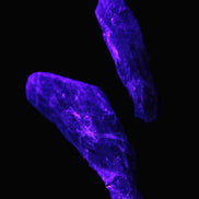 Super Seven Elestial Amethyst 1/2 crystals 12-17g in UV light - Rocks and Things Store