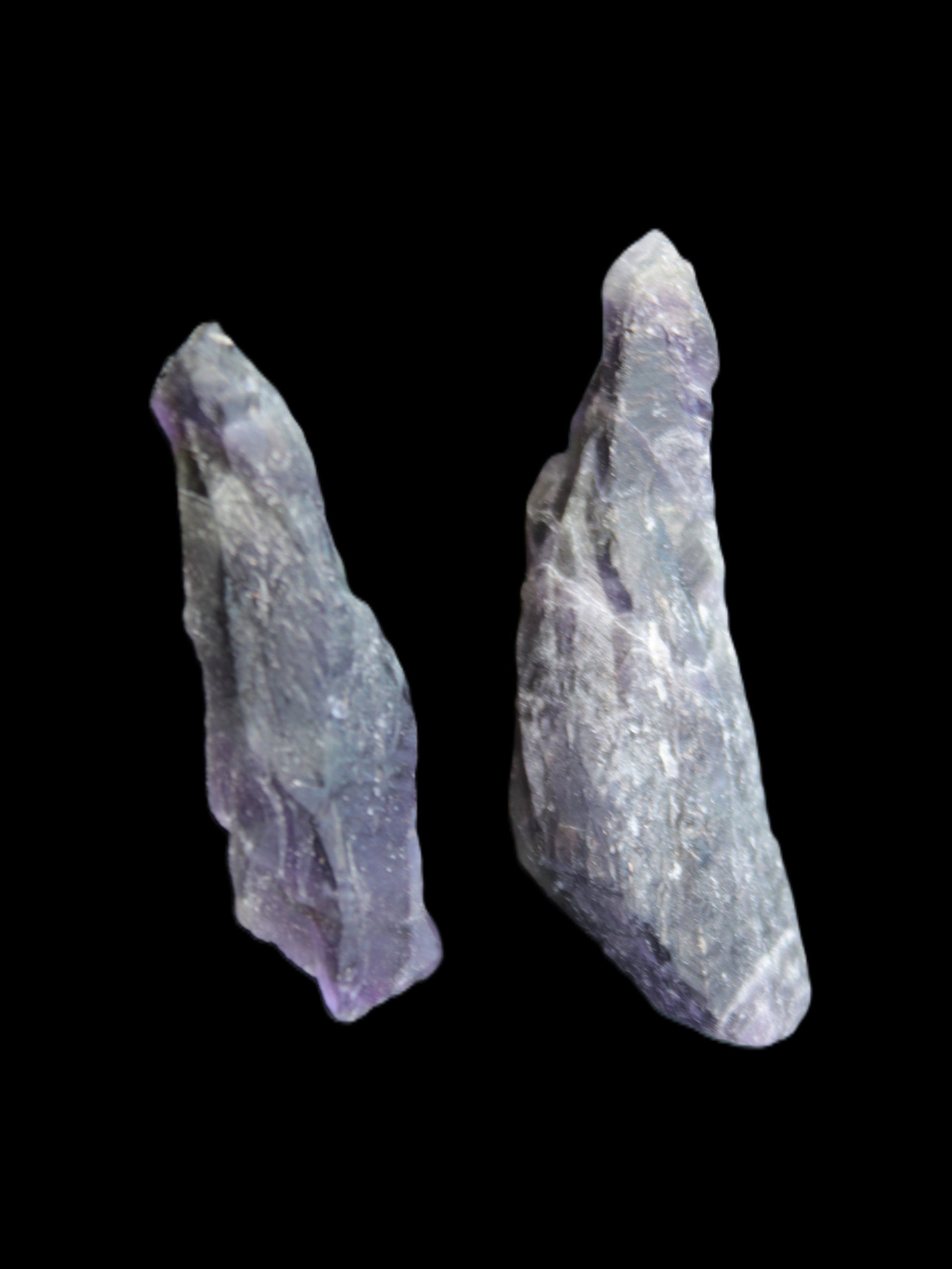 Super Seven Elestial Amethyst 1/2 crystals 12-17g in sunlight - Rocks and Things Store