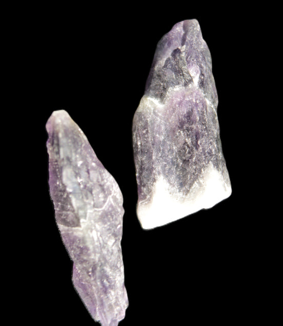 Super Seven Elestial Amethyst 1/2 crystals 12-17g in sunlight - Rocks and Things Store