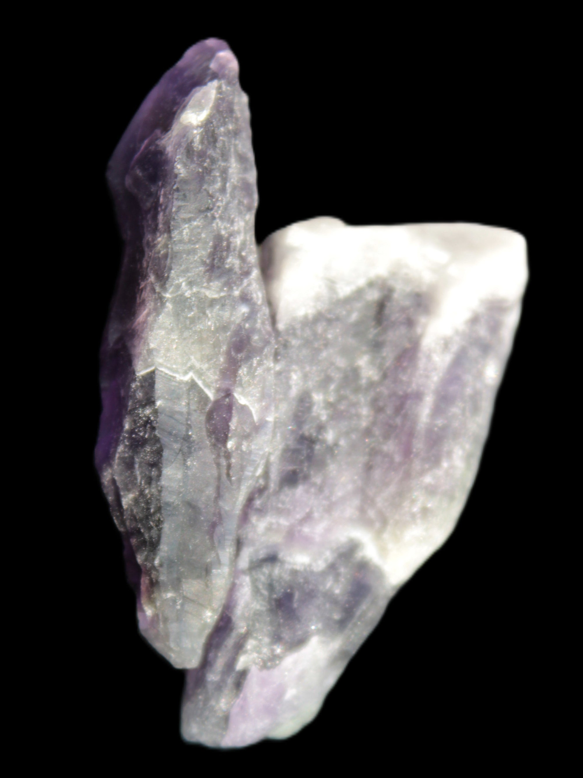 Super Seven Elestial Amethyst 1/2 crystals 12-17g in sunlight - Rocks and Things Store