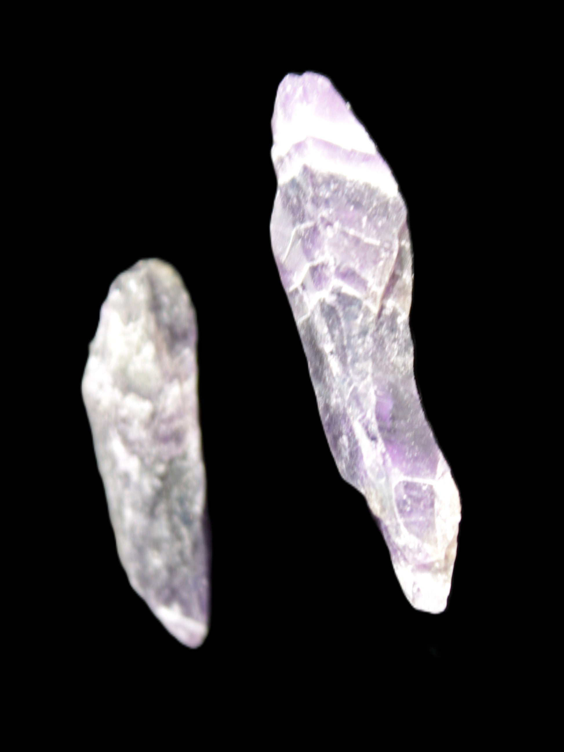 Super Seven Elestial Amethyst 1/2 crystals 12-17g in sunshine - Rocks and Things Store