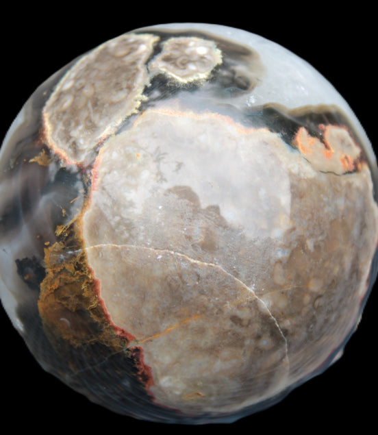 Volcano Agate sphere 63mm 362g Rocks and Things