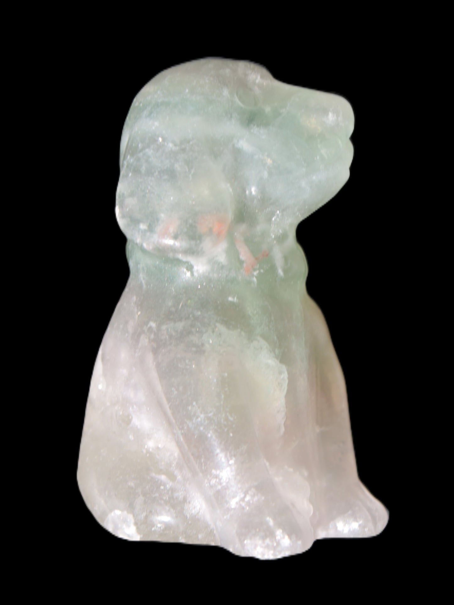 Fluorite hand-carved dog 105g Rocks and Things Store