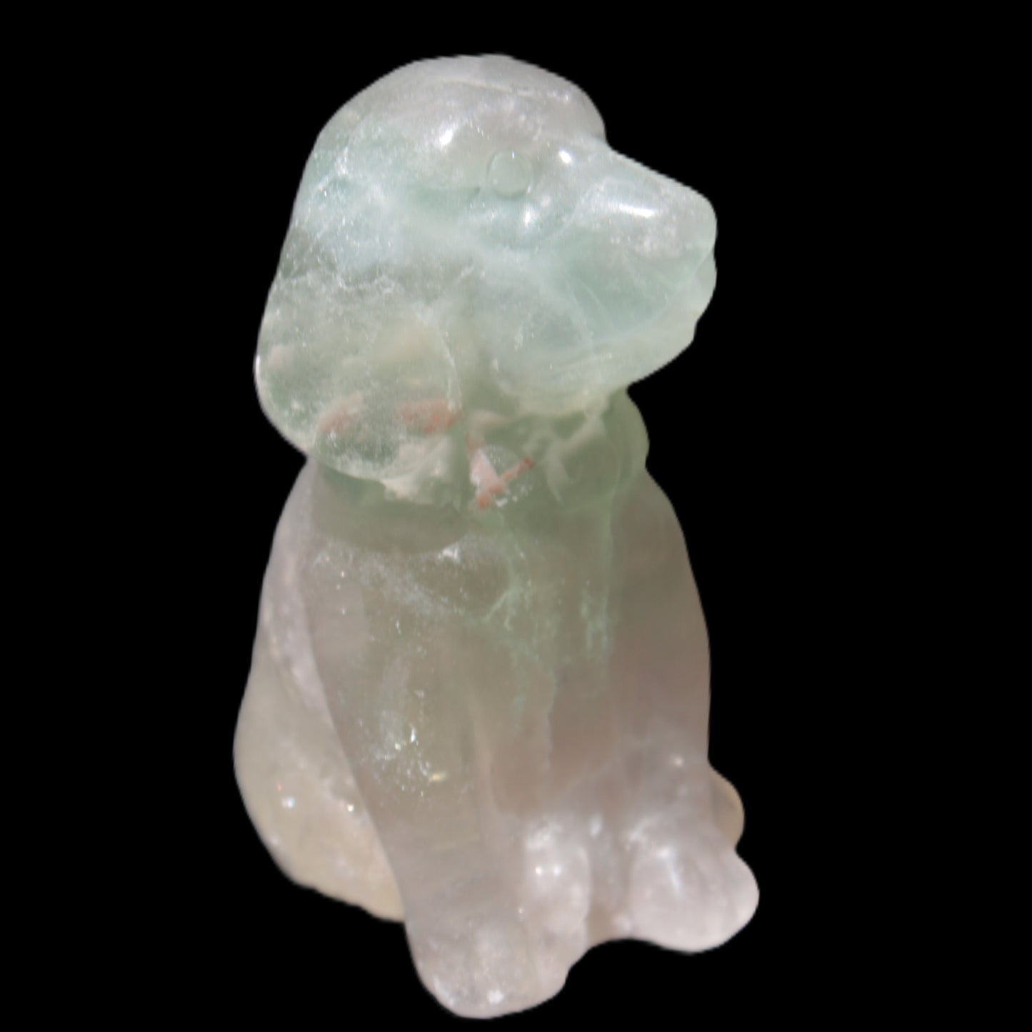 Fluorite hand-carved dog 105g Rocks and Things Store