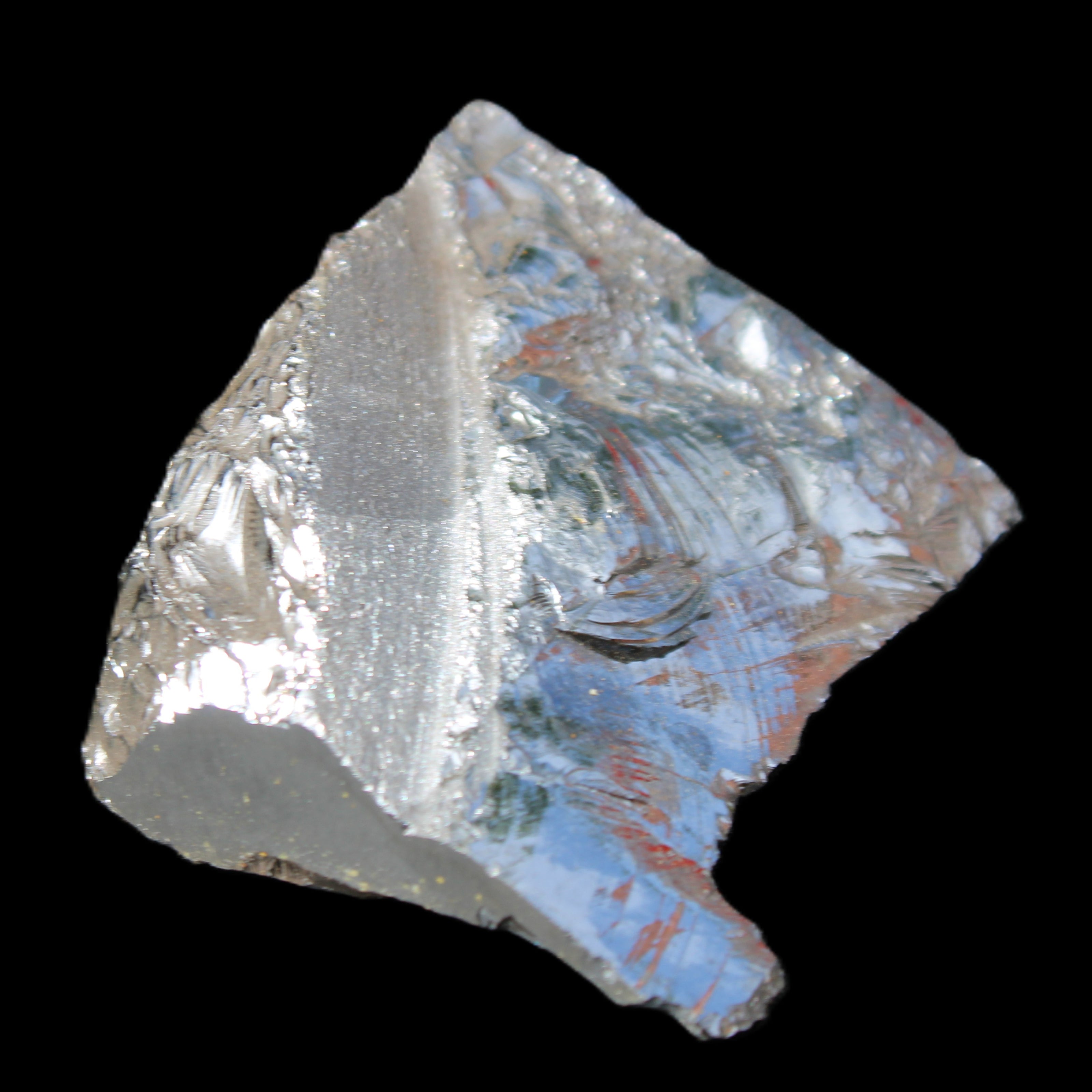 Silver Teraherz Hematite specimen 48mm 45g in sunlight - Rocks and Things Store