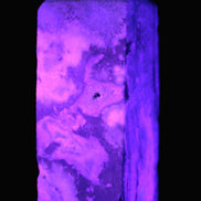 Hemimorphite Sky Blue wand 60mm 56.5g in UV light - Rocks and Things Store