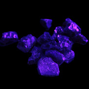 Red Garnet natural crystals 8-9g in UV light - Rocks and Things Store