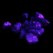 Red Garnet natural crystals 8-9g in UV light - Rocks and Things Store