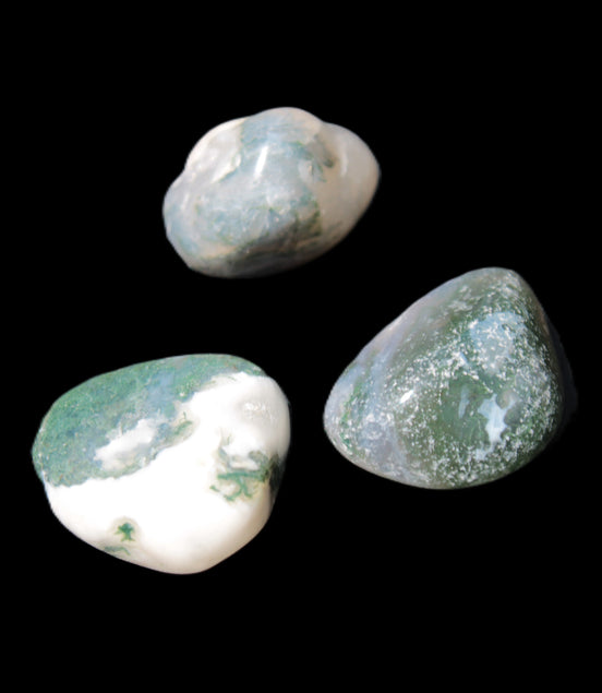 Ocean Moss Agate 2/3 polished stones 20-25g in sunlight - Rocks and Things Store