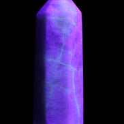Moonstone wand 77mm 71.8g in UV light - Rocks and Things Store