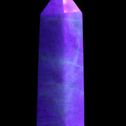 Moonstone wand 77mm 71.8g in UV light - Rocks and Things Store