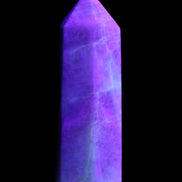 Moonstone wand 77mm 71.8g in UV light - Rocks and Things Store