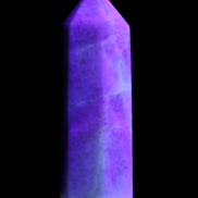 Moonstone wand 77mm 71.8g in UV light - Rocks and Things Store