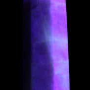 Moonstone wand 77mm 71.8g in UV light - Rocks and Things Store