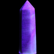 Moonstone wand 77mm 71.8g in UV light - Rocks and Things Store