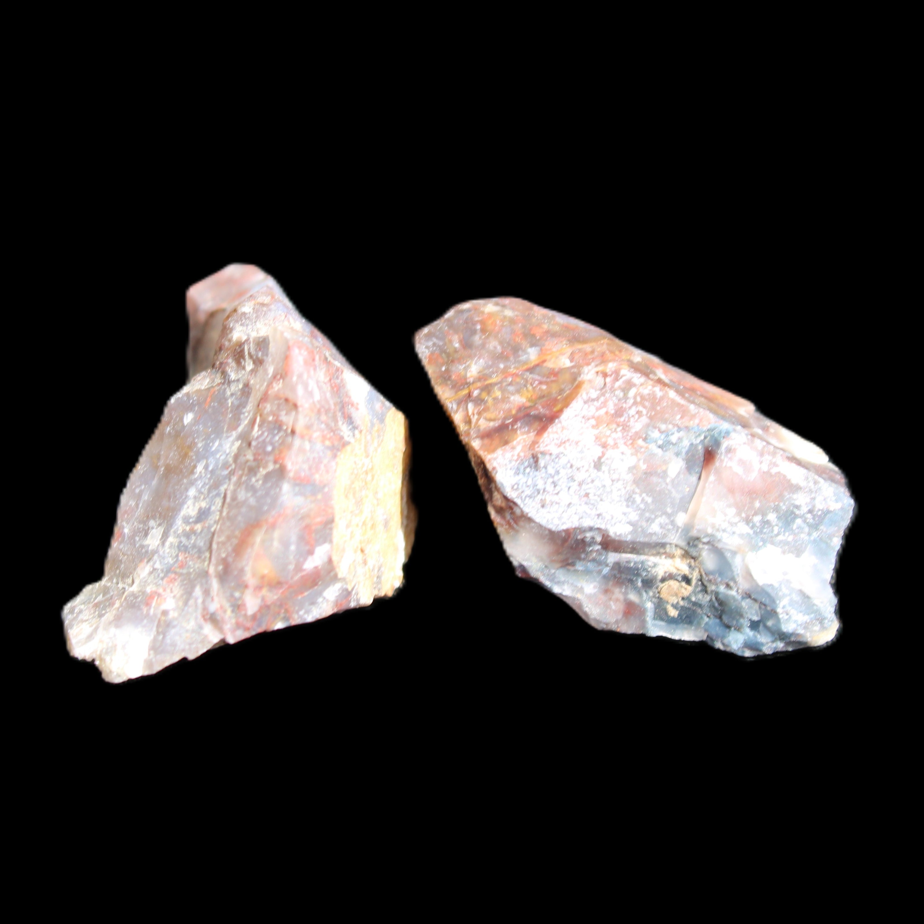 Pietersite 2 natural stones from Namibia 18-20g in sunlight - Rocks and Things Store