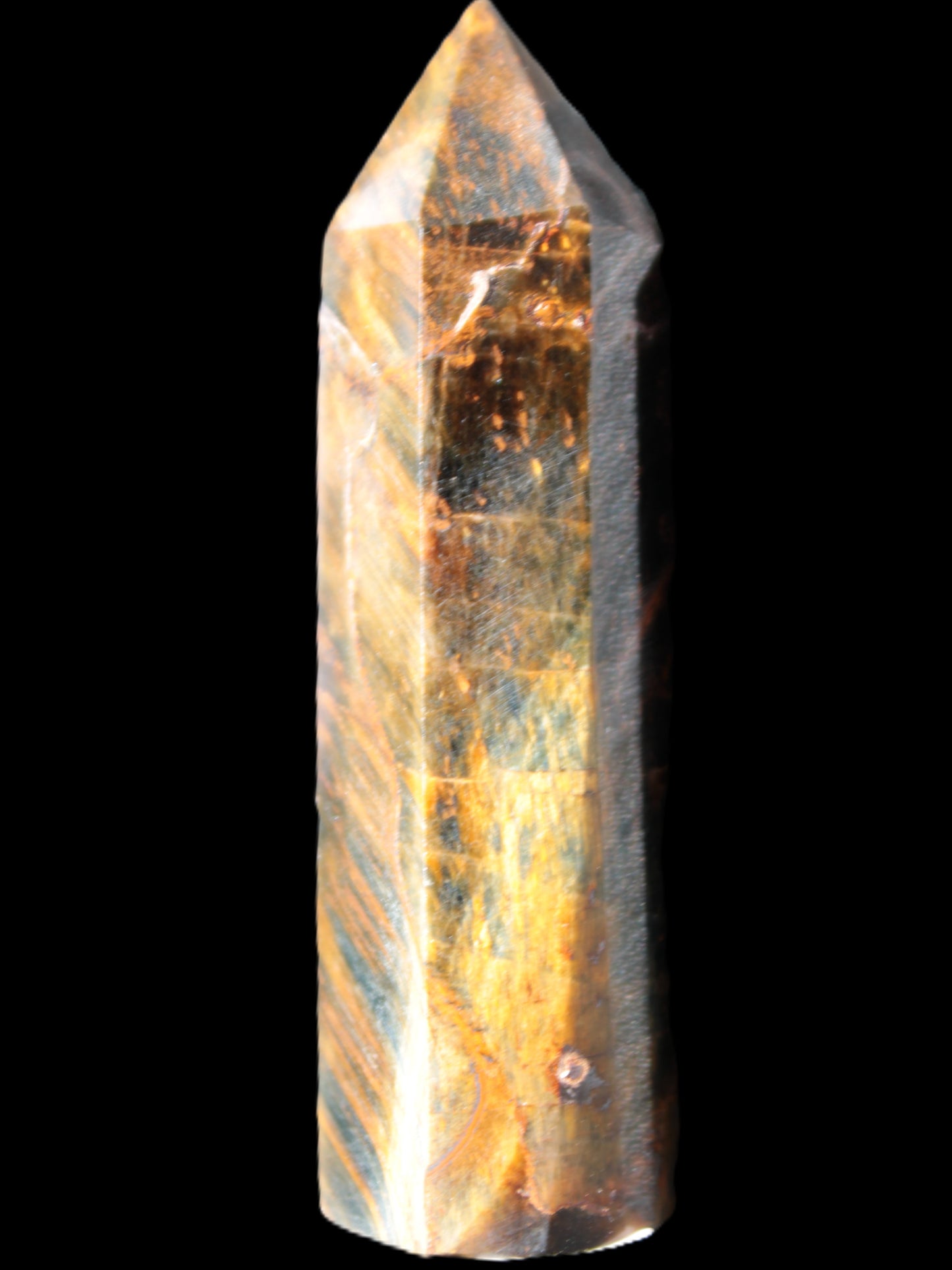 Blue Tigers Eye wand 68mm 67.9g Rocks and Things Store