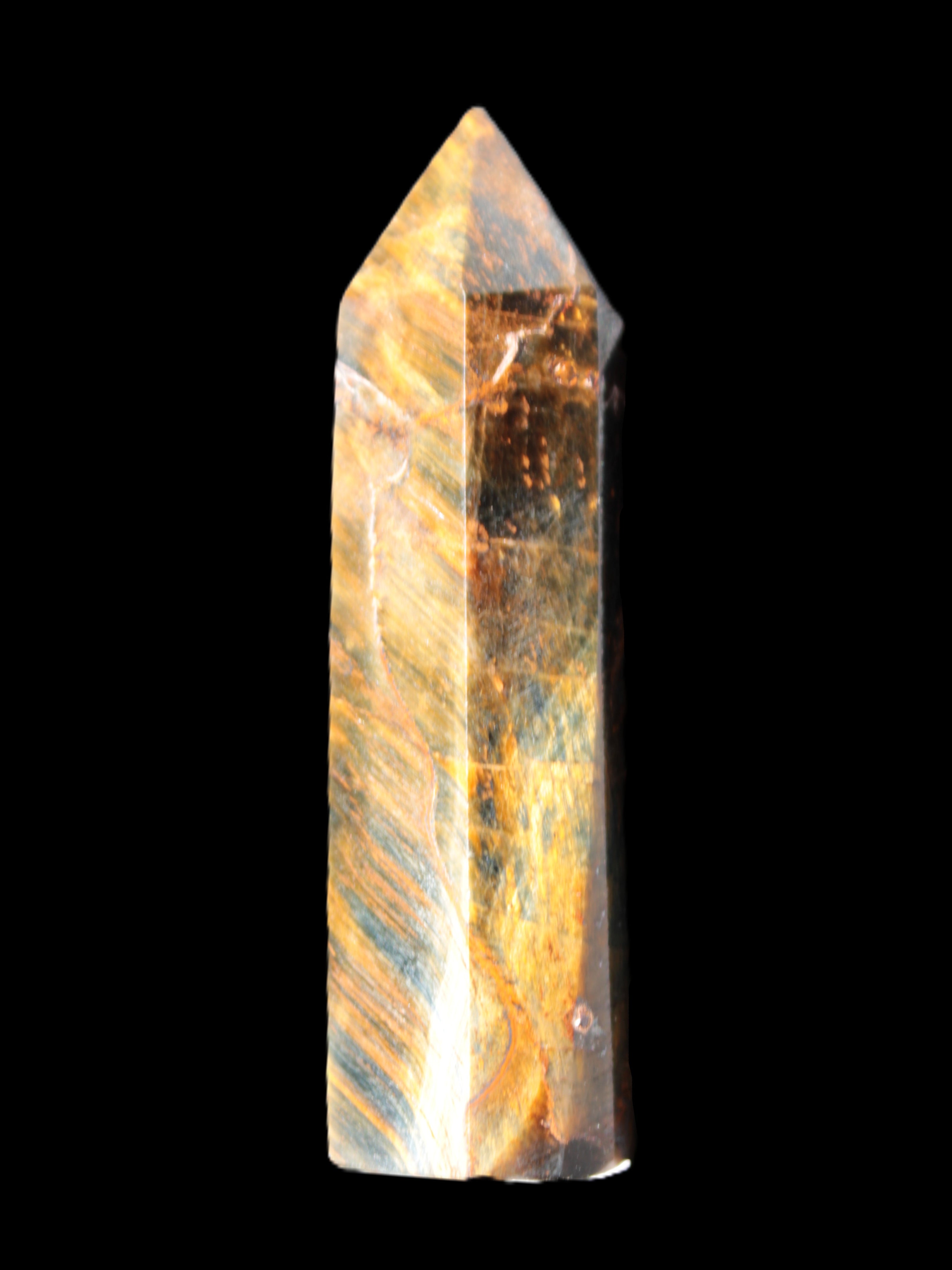 Blue Tigers Eye wand 68mm 67.9g Rocks and Things Store