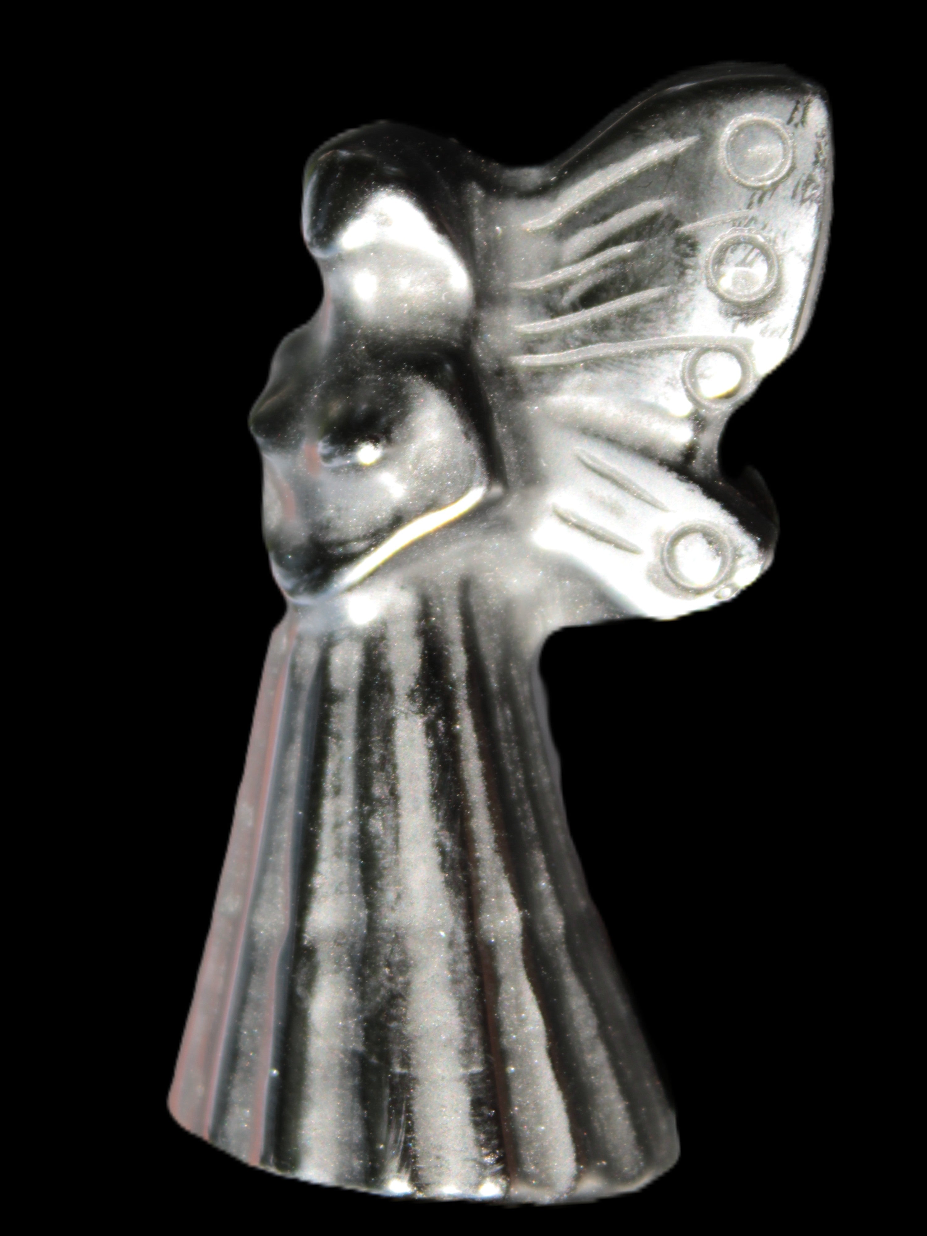 Obsidian hand-carved flower faerie 26*59mm 37.7g Rocks and Things Store