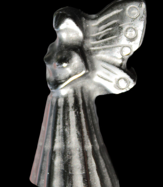 Obsidian hand-carved flower faerie 26*59mm 37.7g Rocks and Things Store