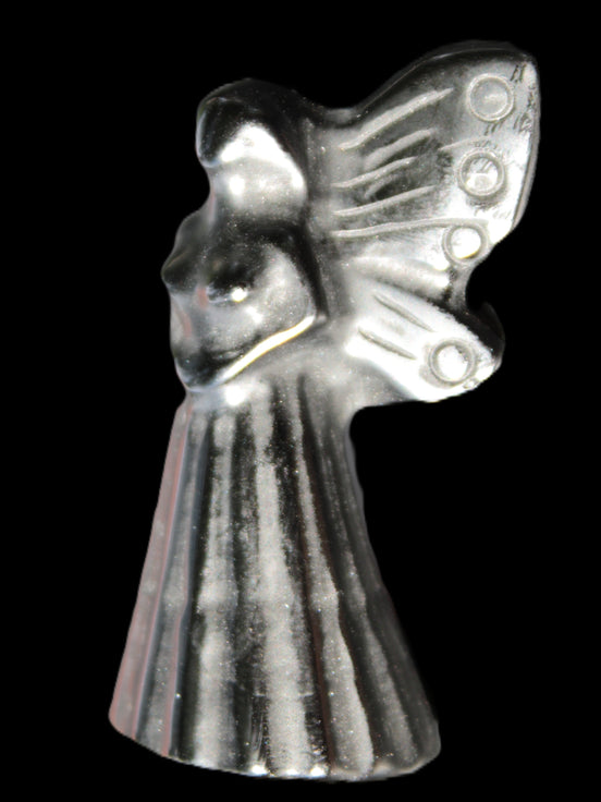 Obsidian hand-carved flower faerie 26*59mm 37.7g Rocks and Things Store