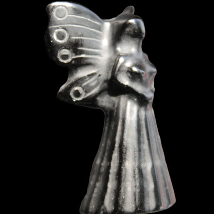Obsidian hand-carved flower faerie 26*59mm 37.7g Rocks and Things Store